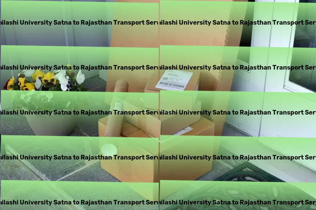 Abhilashi University Satna to Rajasthan Transport Fast furniture moving