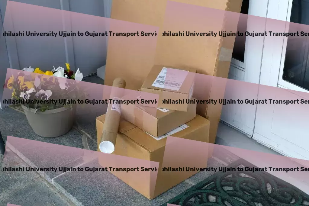 Abhilashi University Ujjain to Gujarat Transport Efficiency meets reliability in Indian goods movement! - Large-scale shipping services