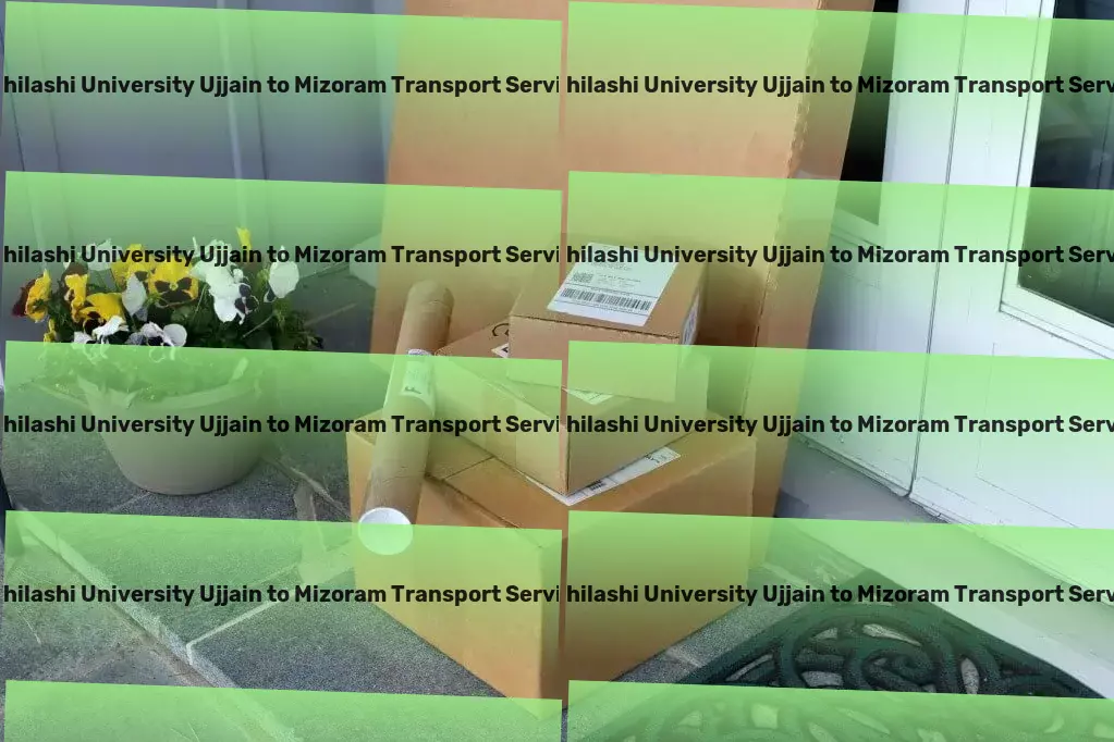 Abhilashi University Ujjain to Mizoram Transport Express logistics and shipment