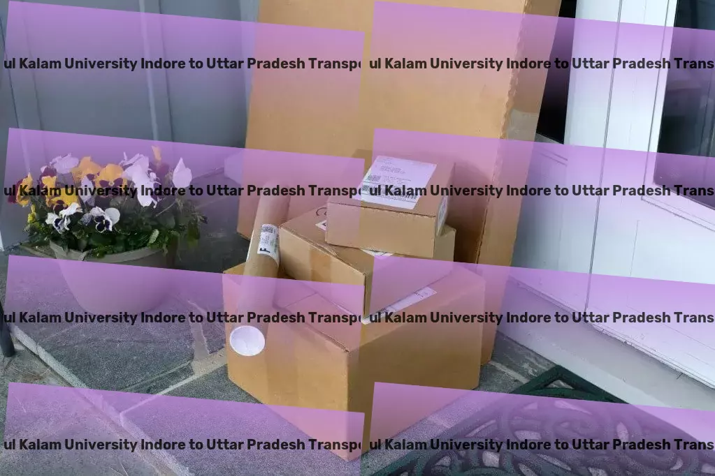 Dr Apj Abdul Kalam University Indore to Uttar Pradesh Transport Long-haul goods services