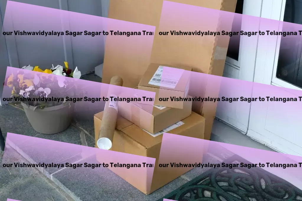 Dr Harisingh Gour Vishwavidyalaya Sagar Sagar to Telangana Transport Transporting dreams and delivering success in India! - Custom freight services