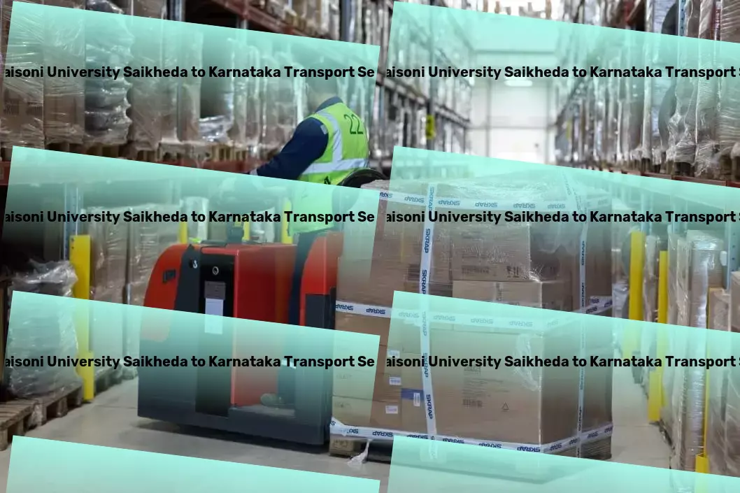 Gh Raisoni University Saikheda to Karnataka Transport The heartbeat of robust logistic networks across India! - National freight logistics