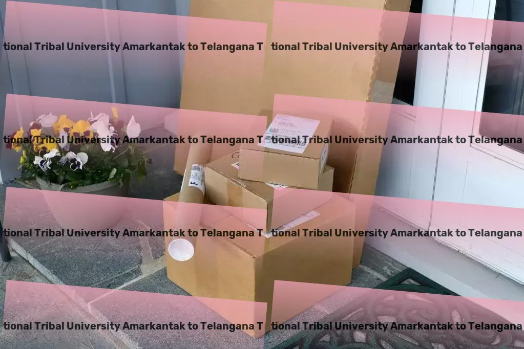 Indira Gandhi National Tribal University Amarkantak to Telangana Transport Personalized freight services