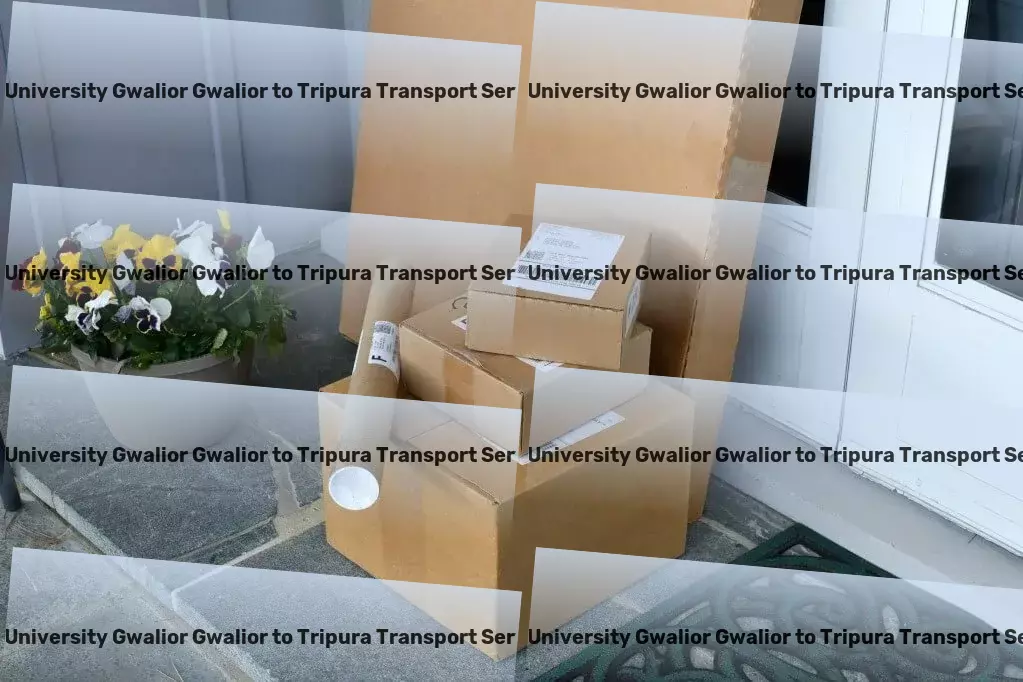 Itm University Gwalior Gwalior to Tripura Transport Express bulk cargo delivery