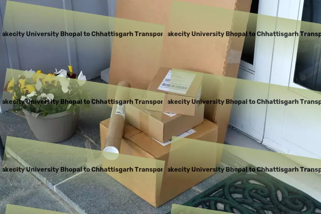 Jagran Lakecity University Bhopal to Chhattisgarh Transport Express courier services