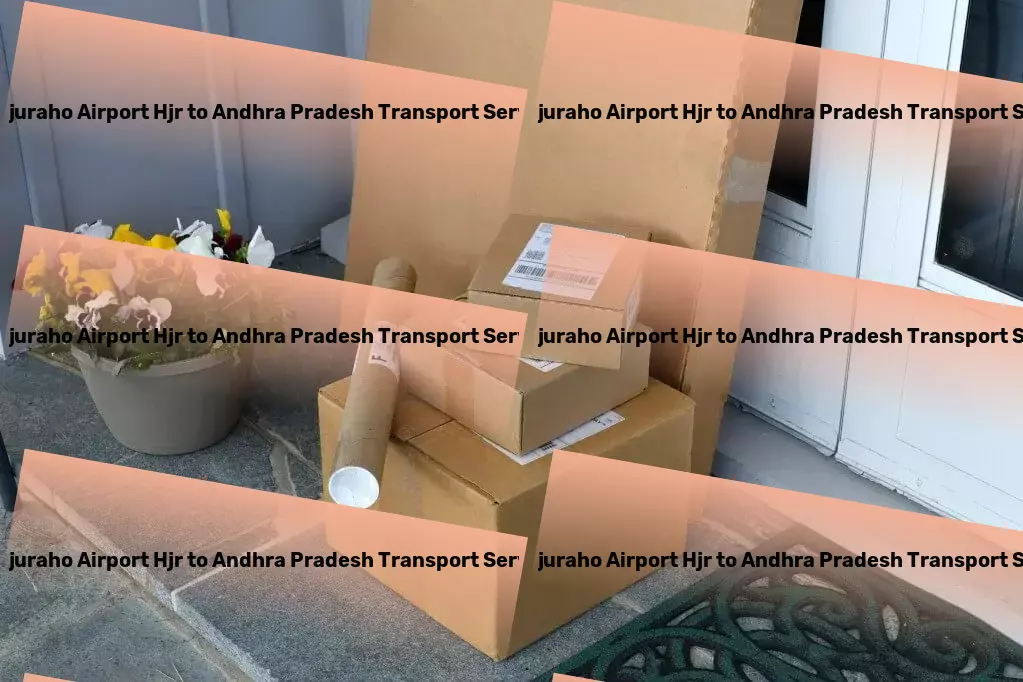 Khajuraho Airport Hjr to Andhra Pradesh Transport Leading innovation in freight movement across India! - Full-scale logistics services