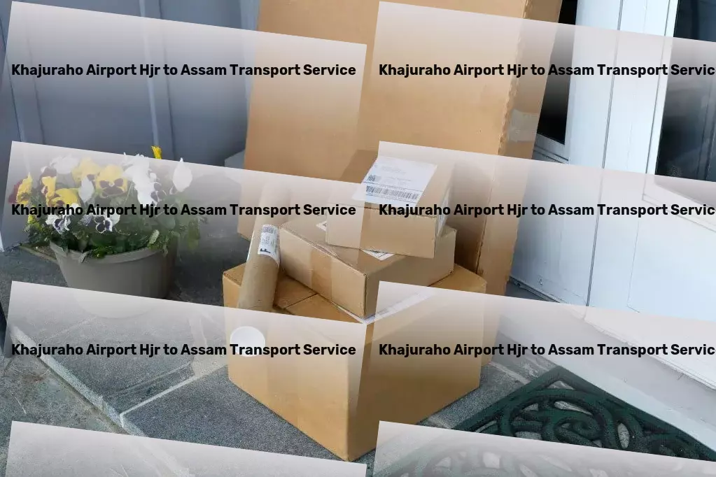 Khajuraho Airport Hjr to Assam Transport High-volume goods shipment services