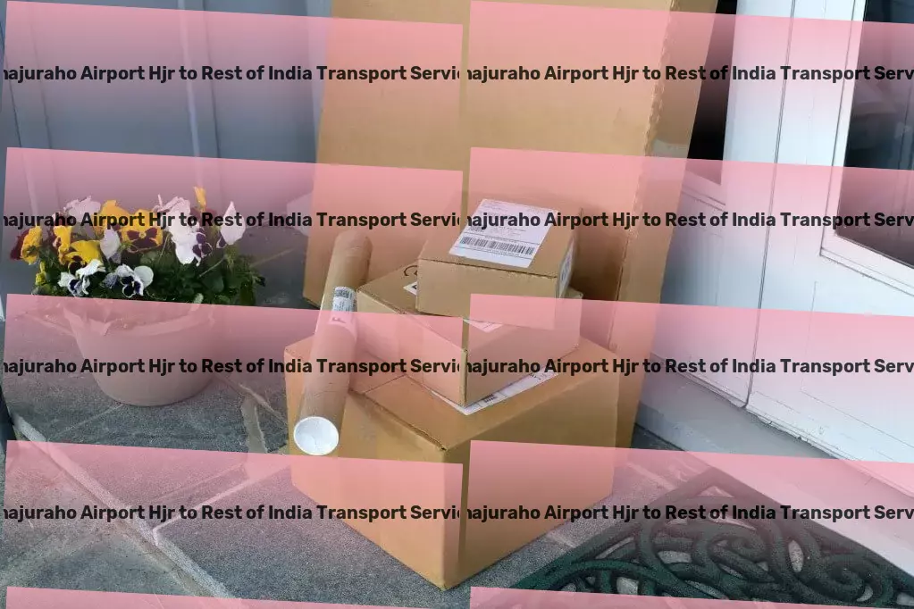 Khajuraho Airport Hjr to Rest Of India Transport High-capacity transport and shipment