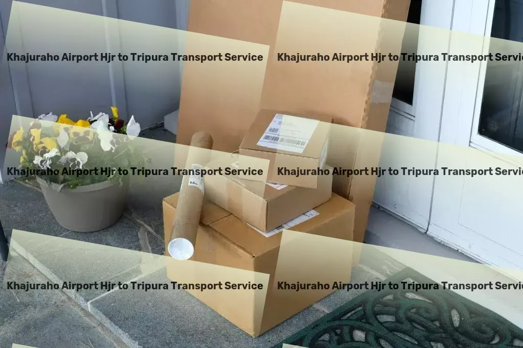 Khajuraho Airport Hjr to Tripura Transport Bringing together speed, efficiency, and reliability in Indian logistics. - Local goods operations